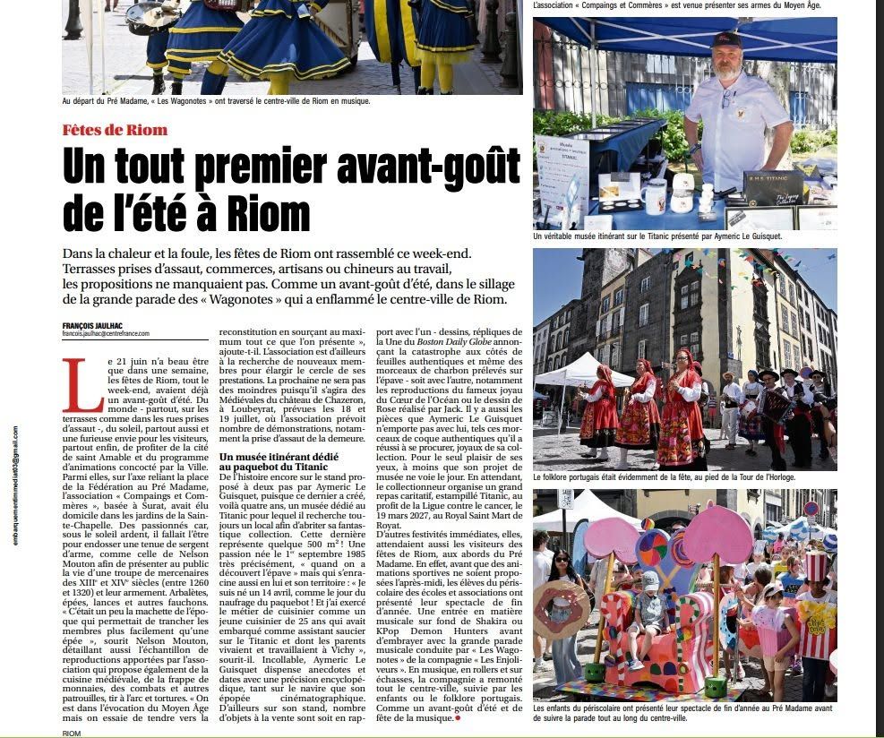 Un tout premier avant-goût de l'été à Riom