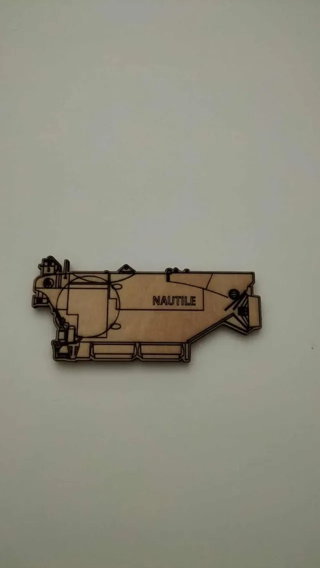 Magnet en bois NAUTILE