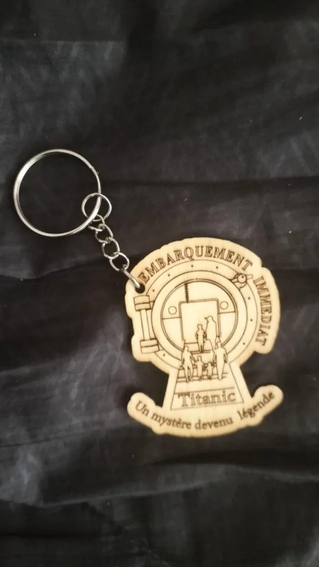 Porte-clés embarquement immédiat (fabrication artisanale en auvergne)